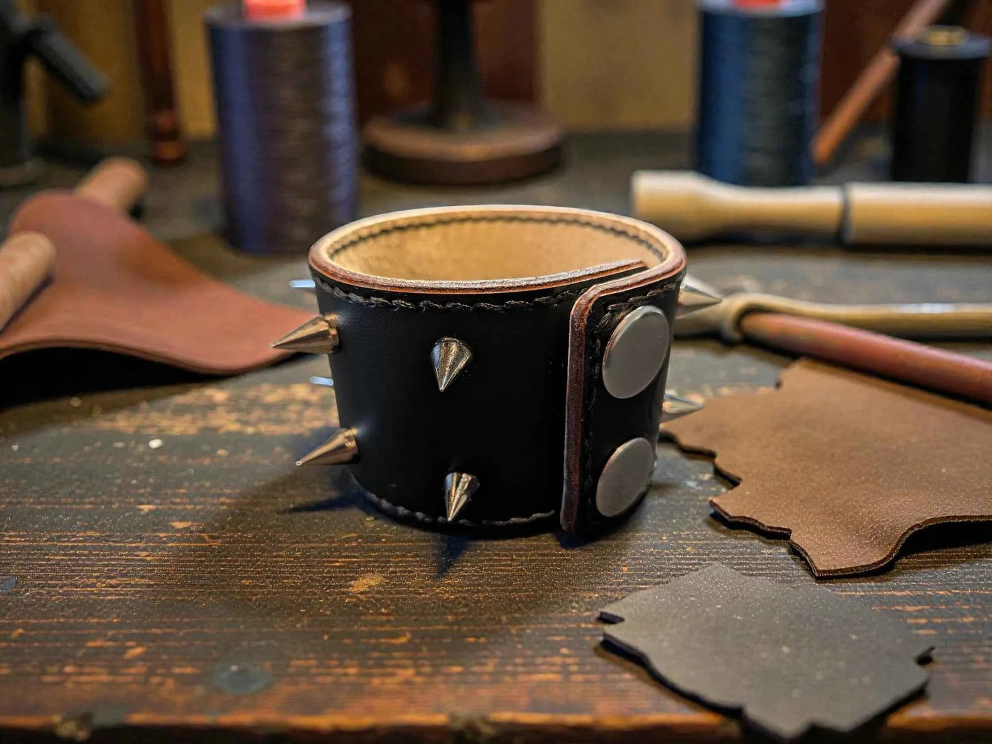 Punk Rock Style Spiked Bracelet (The Alt Cuff Bracelet)