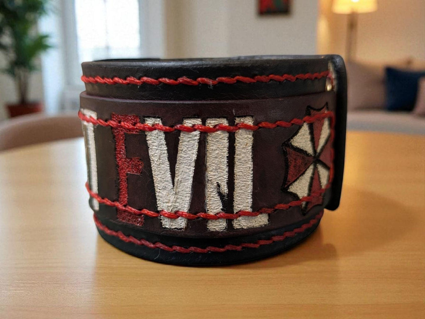 Resident Evil theme Handmade leather Bracelet