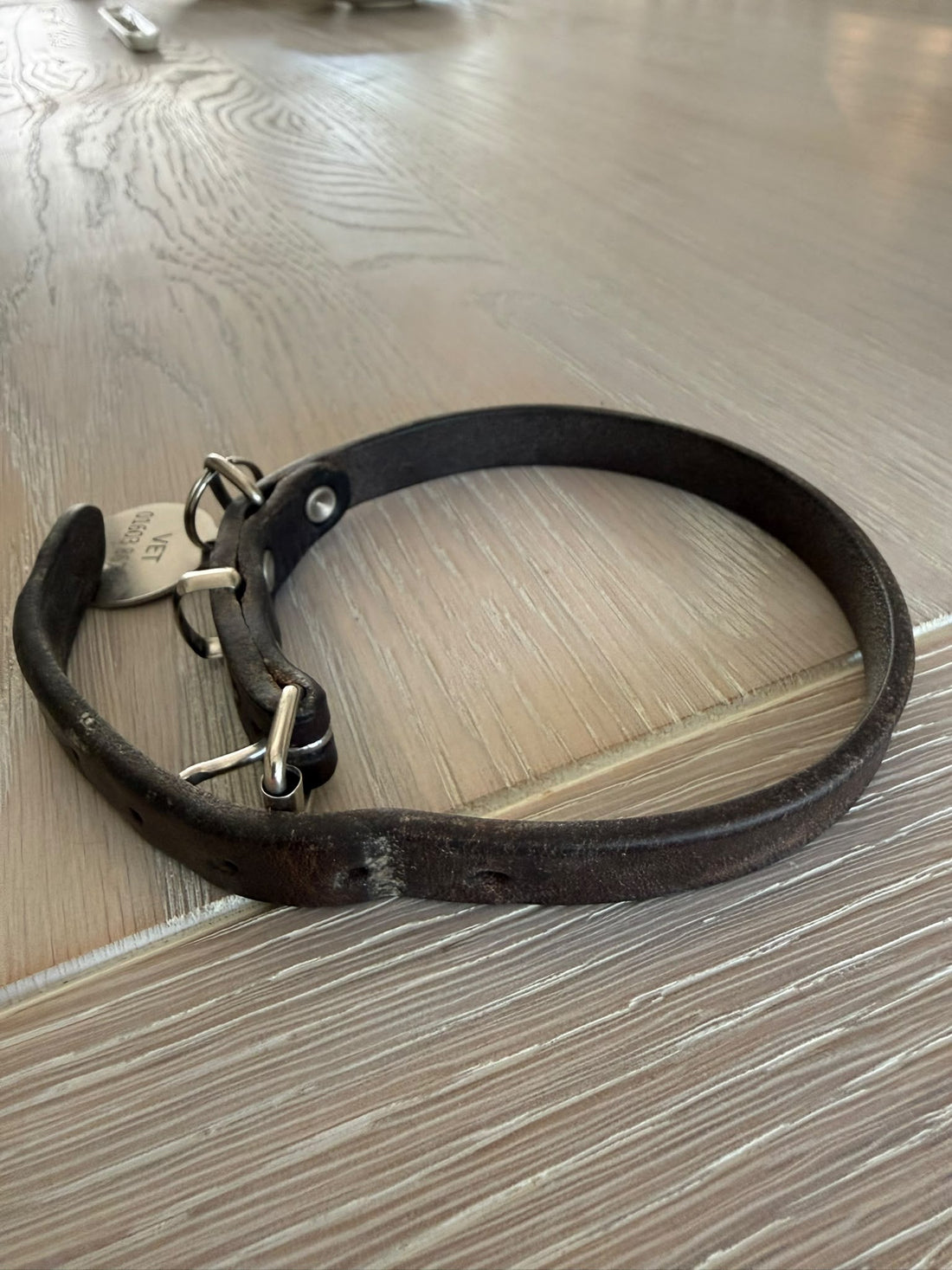 Peter's Dog Collar, Turned into a Leather Bracelet