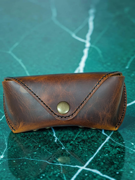 Handmade Badalassi Carlo Wax Leather Sunglasses Case – Aegis