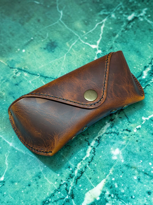Handmade Badalassi Carlo Wax Leather Sunglasses Case – Aegis