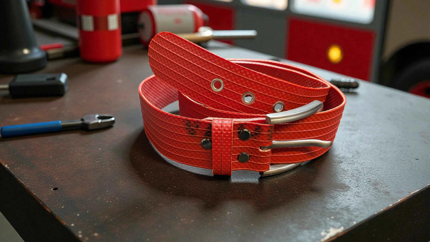Handmade Fire Hose Belt - Durable and Eco-Friendly Accessory