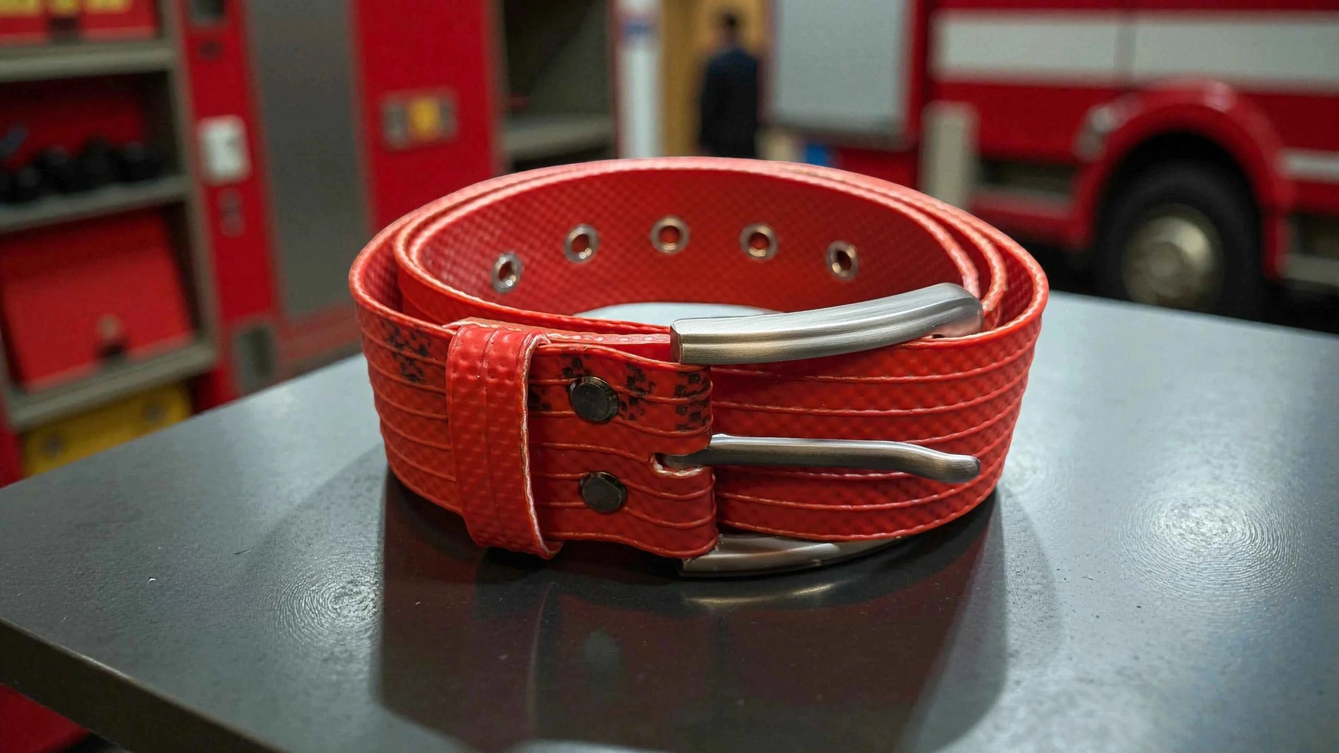 Handmade Fire Hose Belt - Durable and Eco-Friendly Accessory