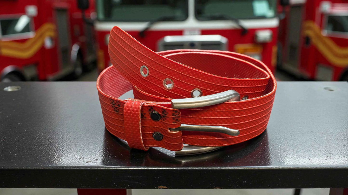 Handmade Fire Hose Belt - Durable and Eco-Friendly Accessory