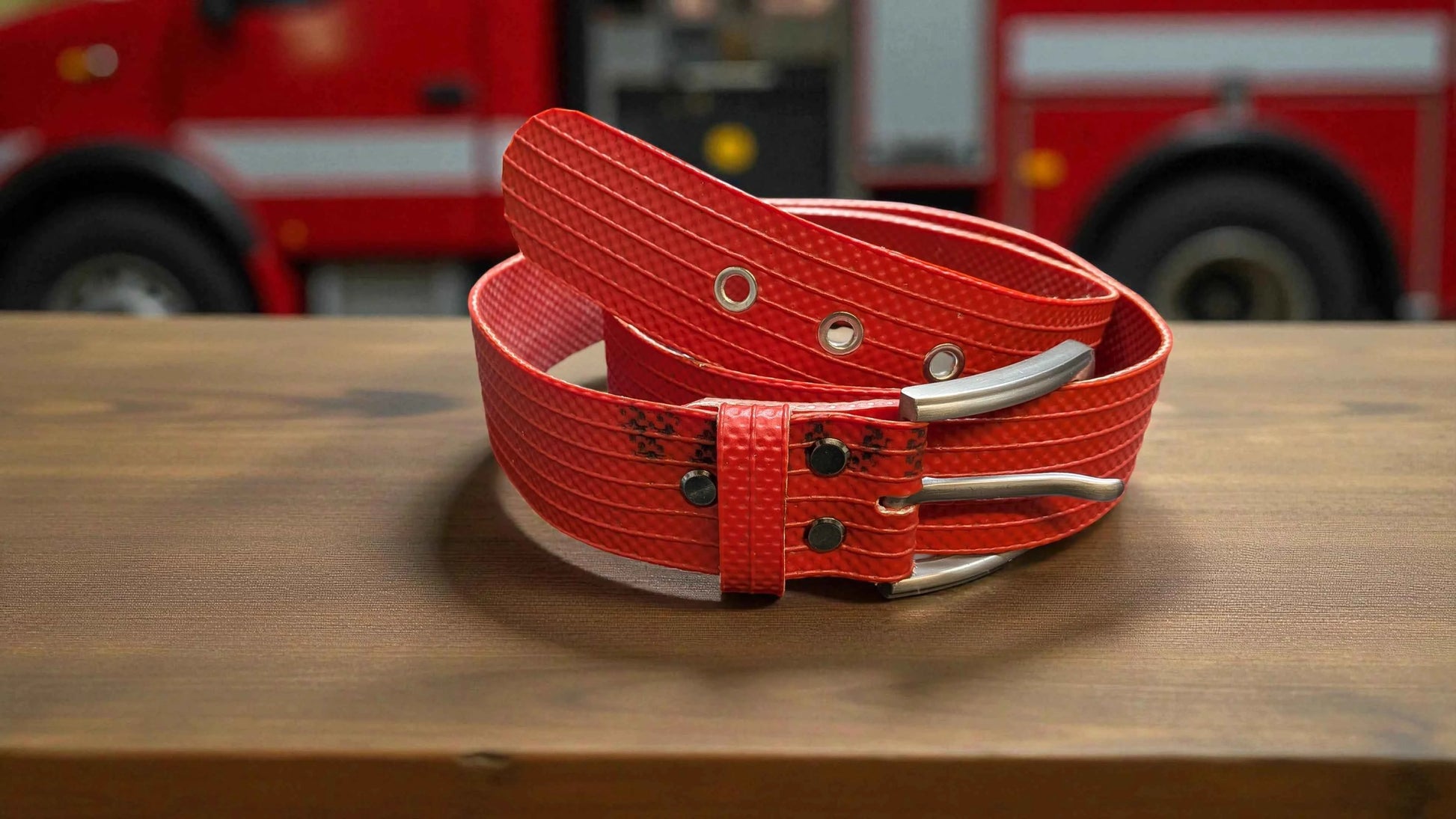 Handmade Fire Hose Belt - Durable and Eco-Friendly Accessory