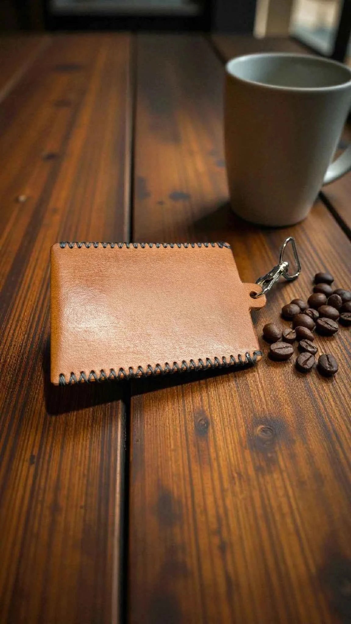 Full Grain Leather ID Badge Holder
