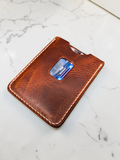 'Halligan' Card Holder Wallet - Handmade Minimalist Leather Wallet