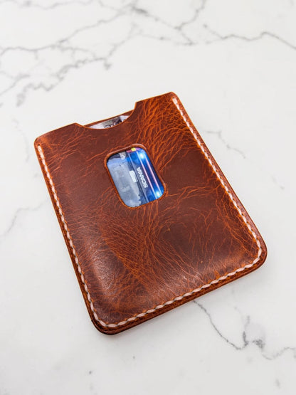 'Halligan' Card Holder Wallet - Handmade Minimalist Leather Wallet