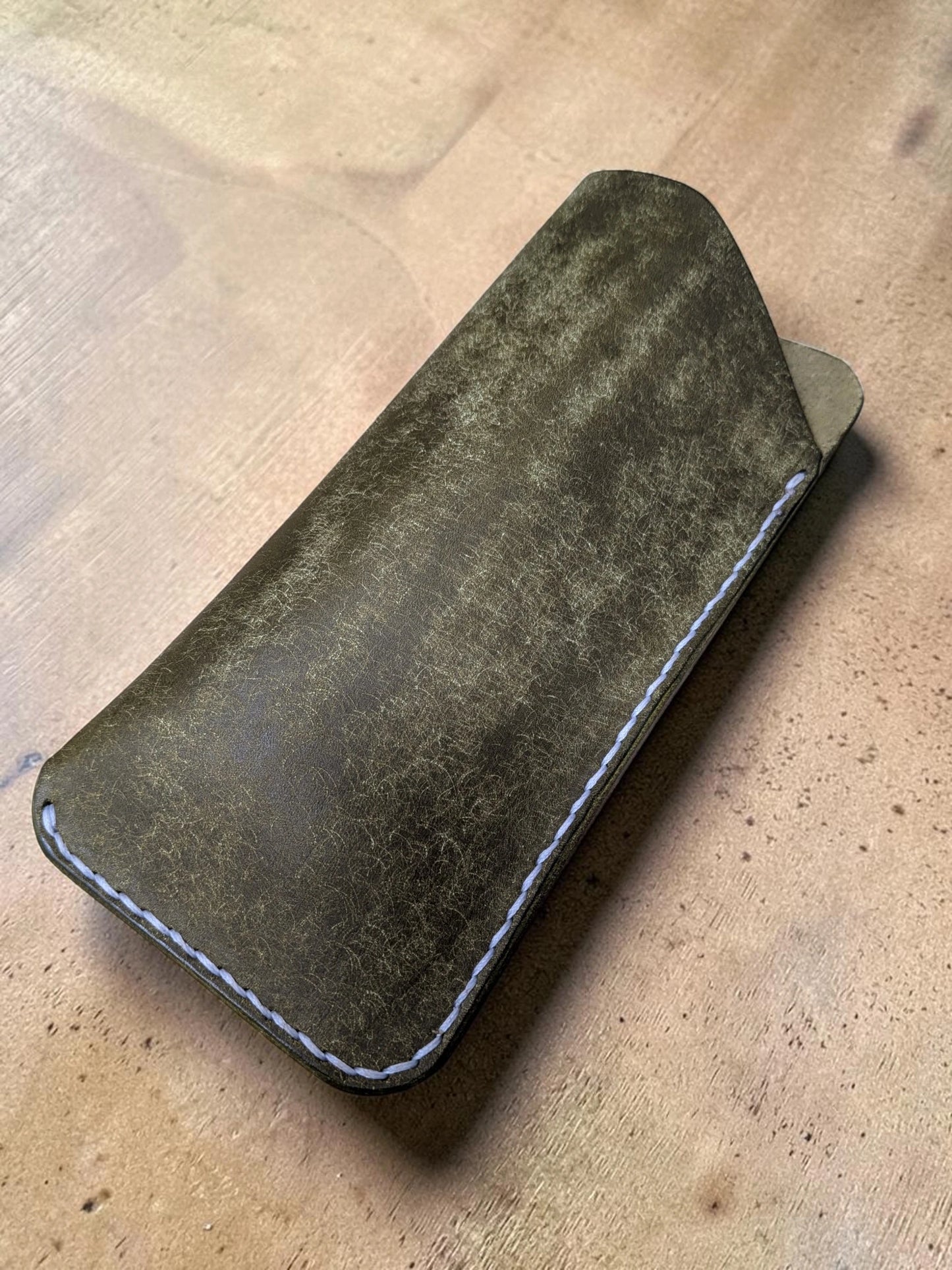 Handmade Badalassi Pueblo Leather Sunglasses Sleeve – Full Grain Italian Leather