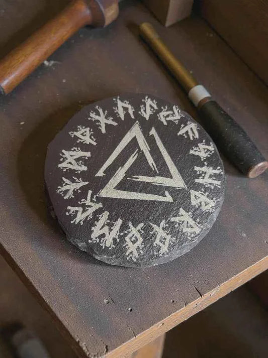 Norse/Viking Rune drinks coasters (100mm Circular)