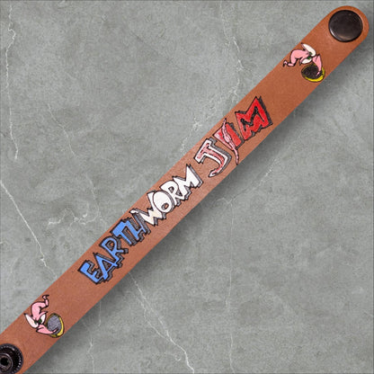 Earthworm Jim themed Leather Bracelet