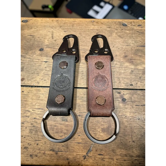 Badalassi Pueblo Tactical Leather Keychain - Personalized & Durable Accessory - Keychain