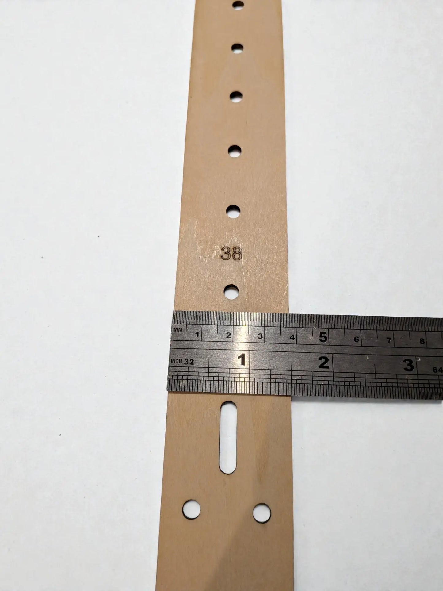 Belt Templates - Clipped Point Design 25mm 30mm 35mm 38mm and 40mm (Set of 5) - Template
