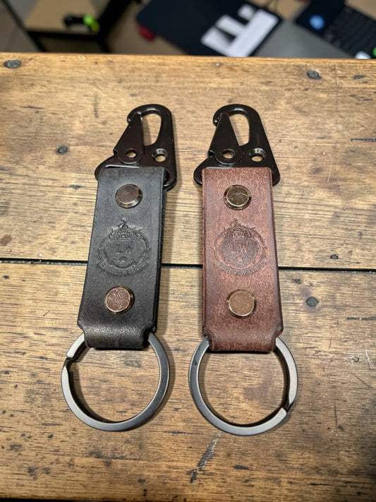 Badalassi Pueblo Tactical Leather Keychain - Personalized & Durable Accessory - Keychain