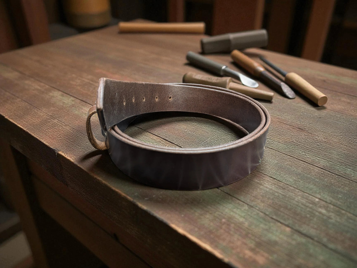 Handmade Full Grain Leather Belt - Premium Quality - 3 Color Choices