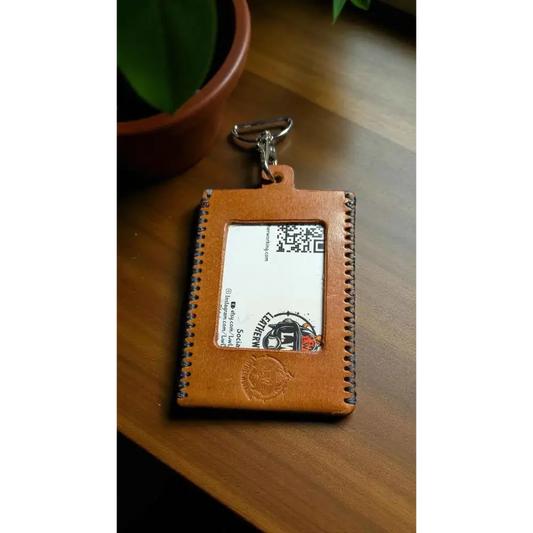 Full Grain Leather ID Badge Holder