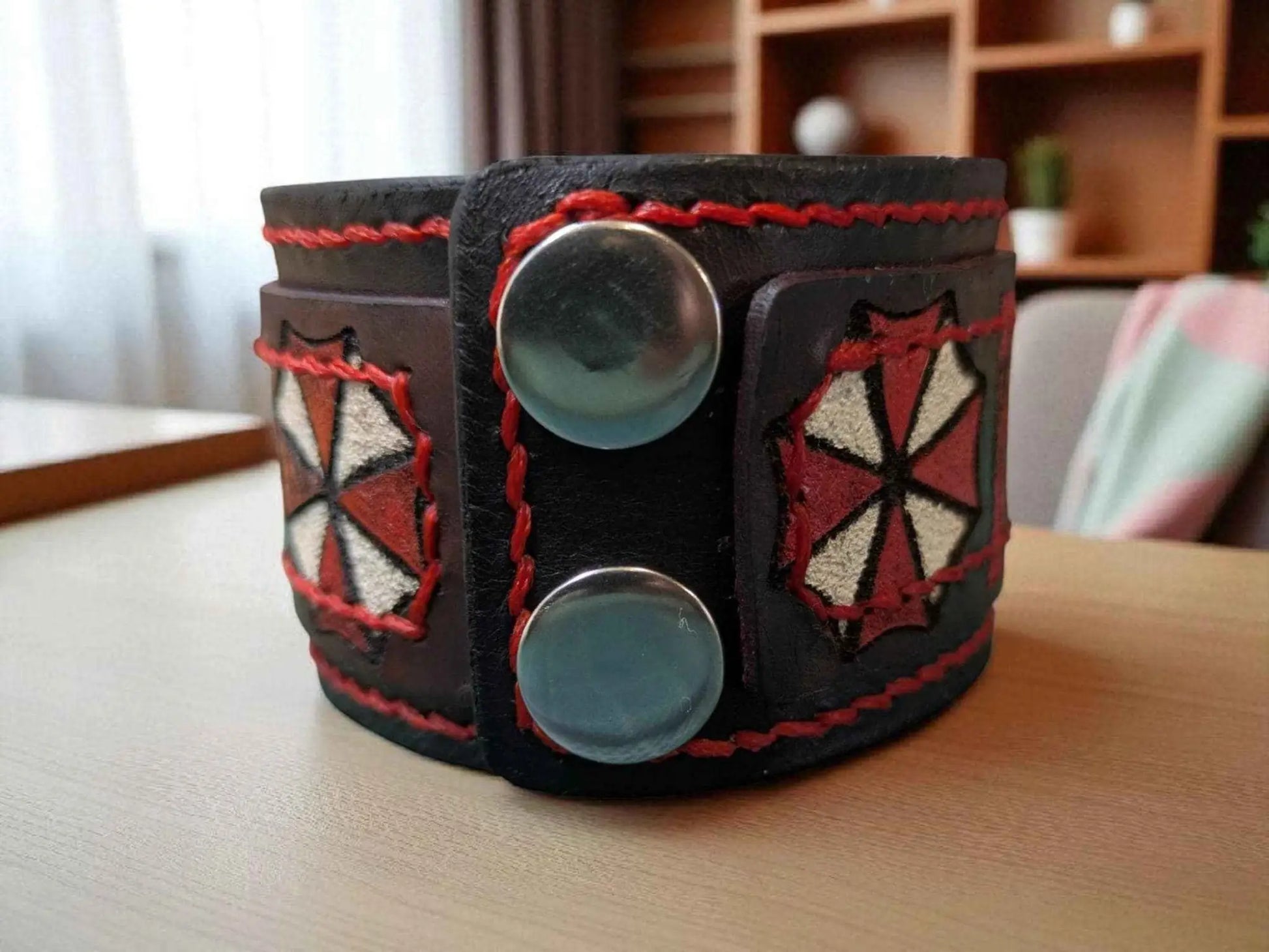 Resident Evil theme Handmade leather Bracelet