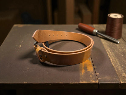 Handmade Full Grain Leather Belt - Premium Quality - 3 Color Choices